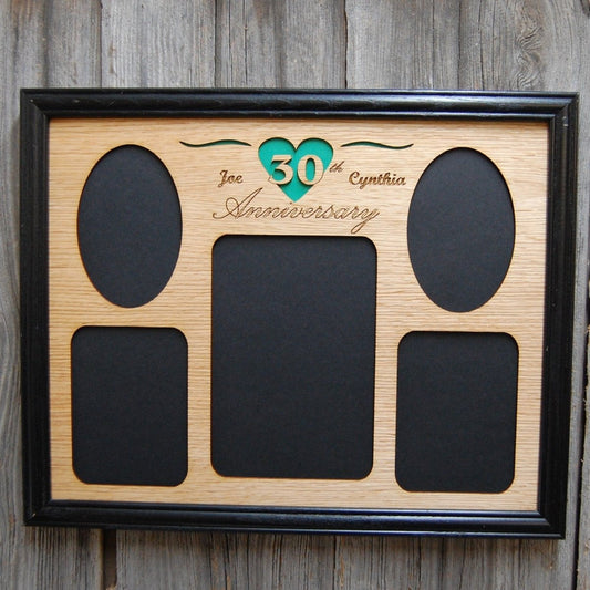 30th Anniversary Picture Frame - Legacy Images - Picture Frames - 11x14 Picture Frame 30th anniversary 5x7 picture frame laser engraved