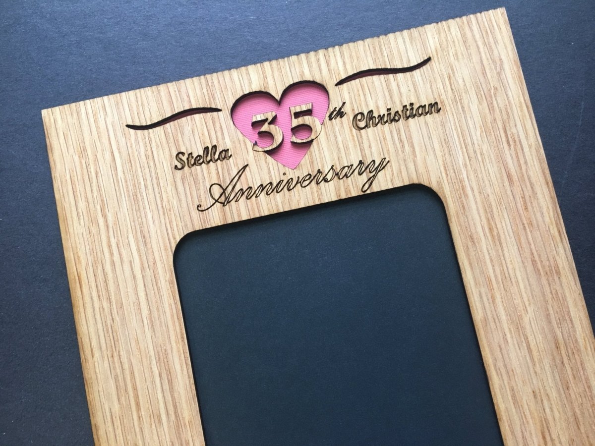 35th Anniversary Picture Frame - Legacy Images - Picture Frames - 11x14 Picture Frame 5x7 picture frame 8x10 picture frame laser engraved