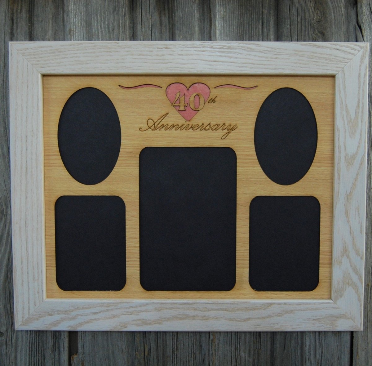 40th Anniversary Picture Frame - Legacy Images - Picture Frames - 11x14 Picture Frame 40th Anniversary 5x7 picture frame laser engraved