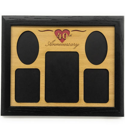 40th Anniversary Picture Frame - Legacy Images - Picture Frames - 11x14 Picture Frame 40th Anniversary 5x7 picture frame laser engraved