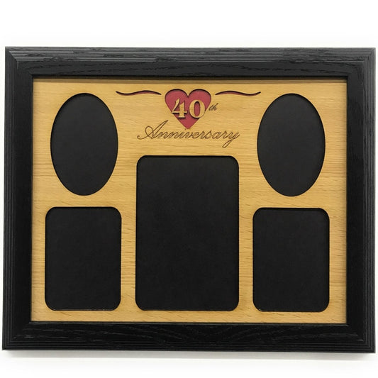 40th Anniversary Picture Frame - Legacy Images - Picture Frames - 11x14 Picture Frame 40th Anniversary 5x7 picture frame laser engraved