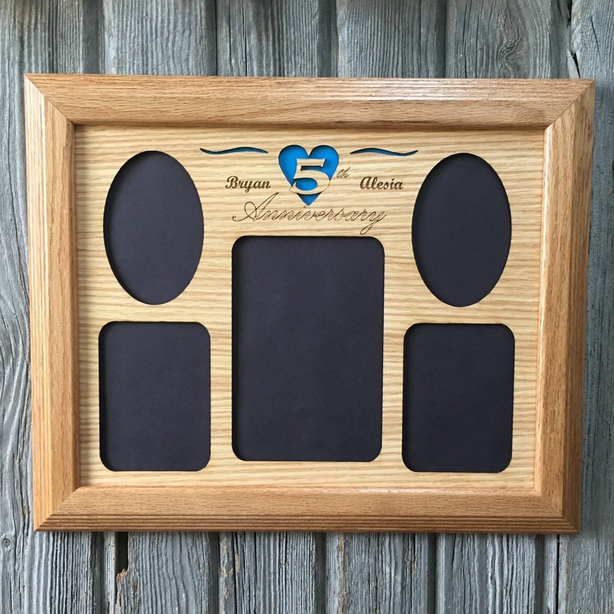 5th Anniversary Picture Frame - Legacy Images - Picture Frames - 11x14 Picture Frame 5th Anniversary 5x7 picture frame laser engraved