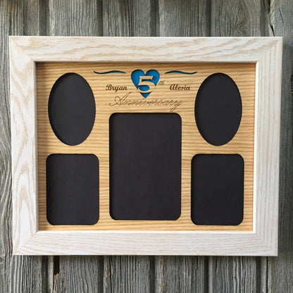 5th Anniversary Picture Frame - Legacy Images - Picture Frames - 11x14 Picture Frame 5th Anniversary 5x7 picture frame laser engraved