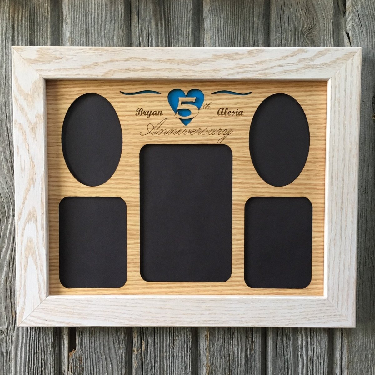 5th Anniversary Picture Frame - Legacy Images - Picture Frames - 11x14 Picture Frame 5th Anniversary 5x7 picture frame laser engraved