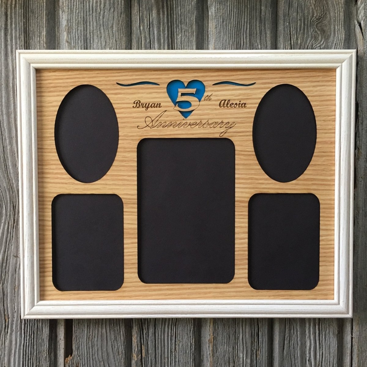 5th Anniversary Picture Frame - Legacy Images - Picture Frames - 11x14 Picture Frame 5th Anniversary 5x7 picture frame laser engraved