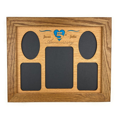 5th Anniversary Picture Frame - Legacy Images - Picture Frames - 11x14 Picture Frame 5th Anniversary 5x7 picture frame laser engraved