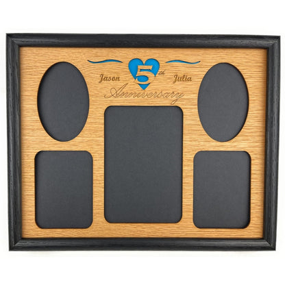 5th Anniversary Picture Frame - Legacy Images - Picture Frames - 11x14 Picture Frame 5th Anniversary 5x7 picture frame laser engraved