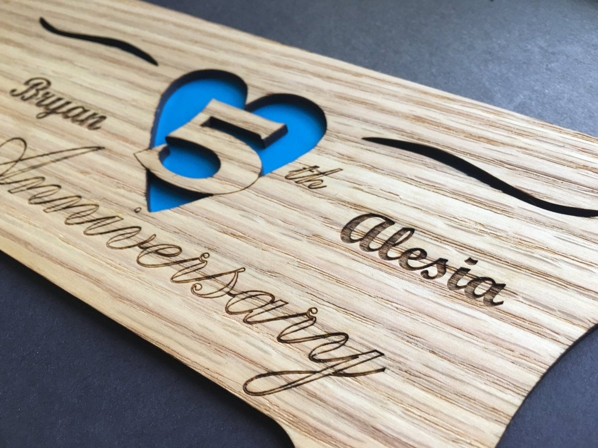 5th Anniversary Picture Frame - Legacy Images - Picture Frames - 11x14 Picture Frame 5th Anniversary 5x7 picture frame laser engraved