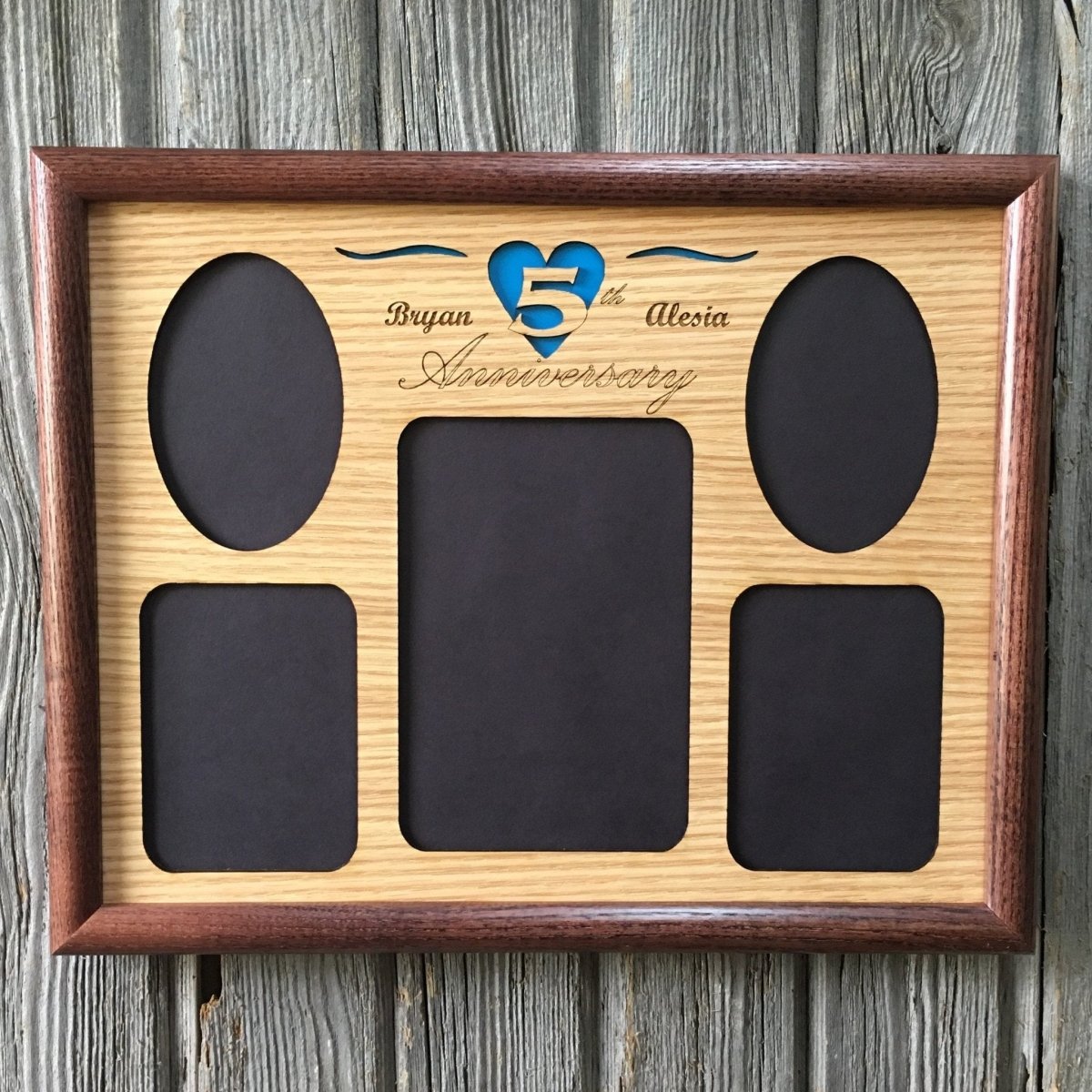 5th Anniversary Picture Frame - Legacy Images - Picture Frames - 11x14 Picture Frame 5th Anniversary 5x7 picture frame laser engraved