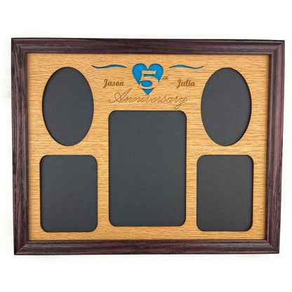 5th Anniversary Picture Frame - Legacy Images - Picture Frames - 11x14 Picture Frame 5th Anniversary 5x7 picture frame laser engraved