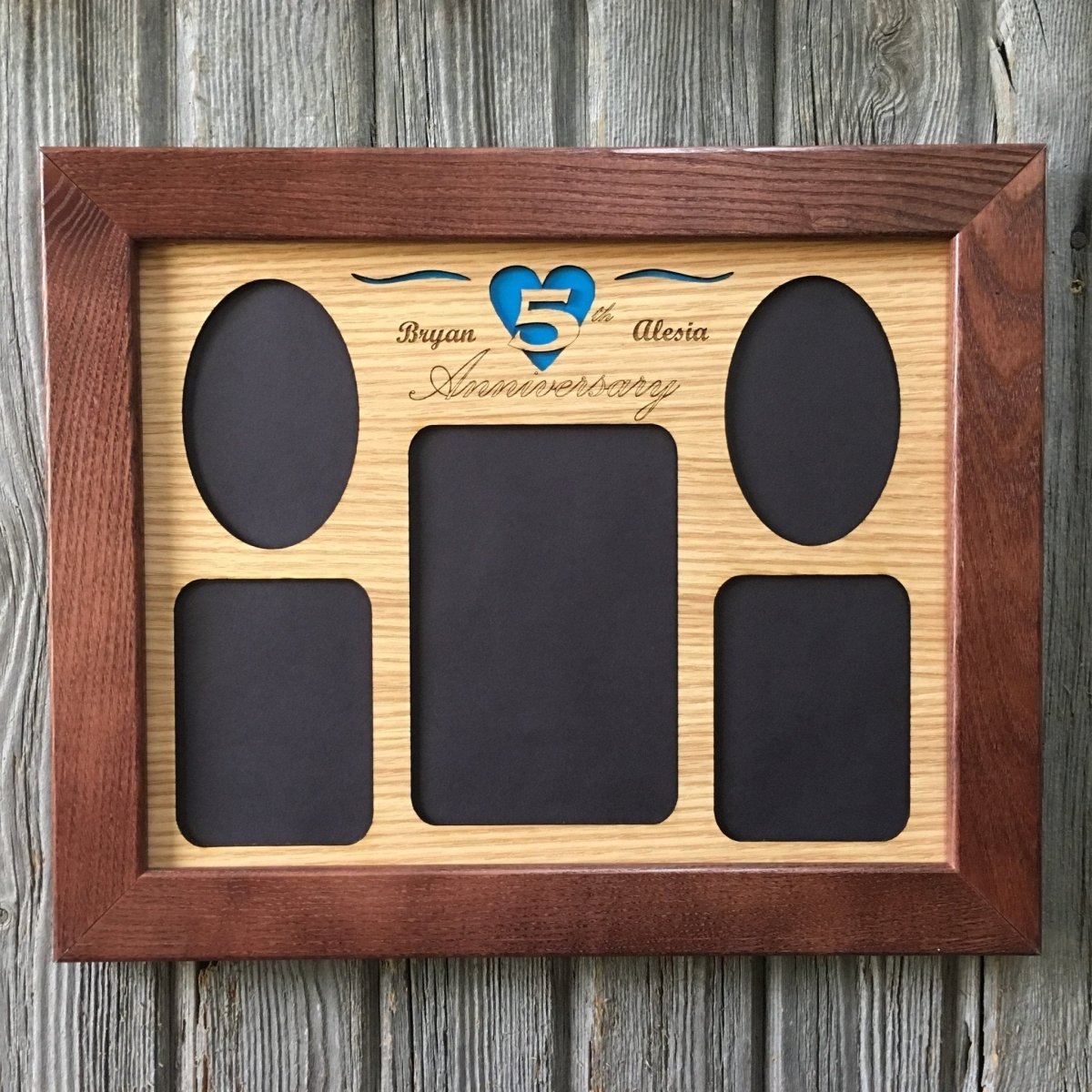 5th Anniversary Picture Frame - Legacy Images - Picture Frames - 11x14 Picture Frame 5th Anniversary 5x7 picture frame laser engraved