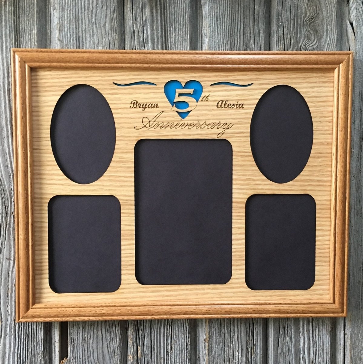 5th Anniversary Picture Frame - Legacy Images - Picture Frames - 11x14 Picture Frame 5th Anniversary 5x7 picture frame laser engraved