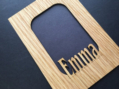 5x7 Name Picture Frame - Hold 3x5 Photo - Mat Only! - Legacy Images - Picture Frame - 5x7 picture frame name picture frame laser engraved