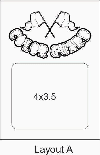 5x7 Layout A with 4x3.5 photo opening - Legacy Images - Picture Frames