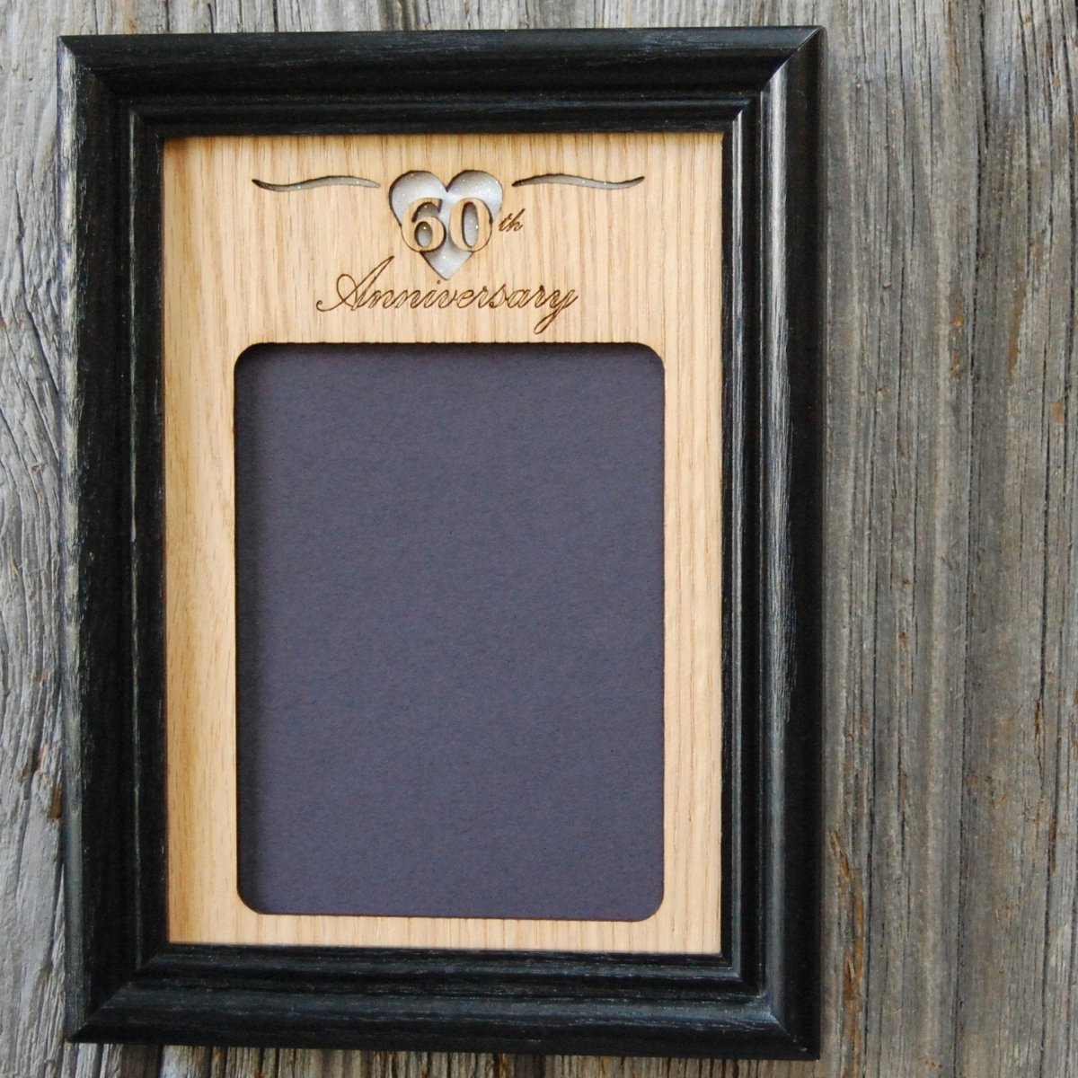 60th Anniversary Photo Frame - Legacy Images - Picture Frames - 11x14 Picture Frame 5x7 picture frame 60th Anniversary laser engraved