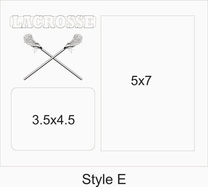 8x10 Layout E with 5x7 vertical and 3.5x4.5 horizontal photo openings - Picture Frame - Legacy Images