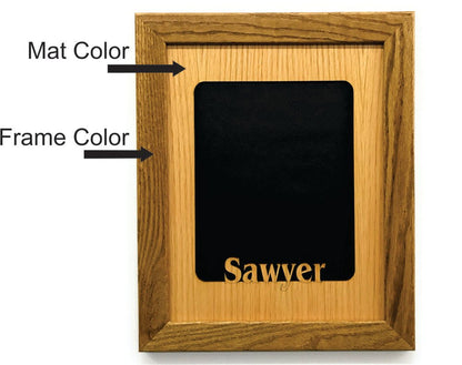 Placement for frame and mat color options.