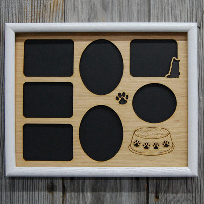 Cat Bowl & Paws Picture Frame