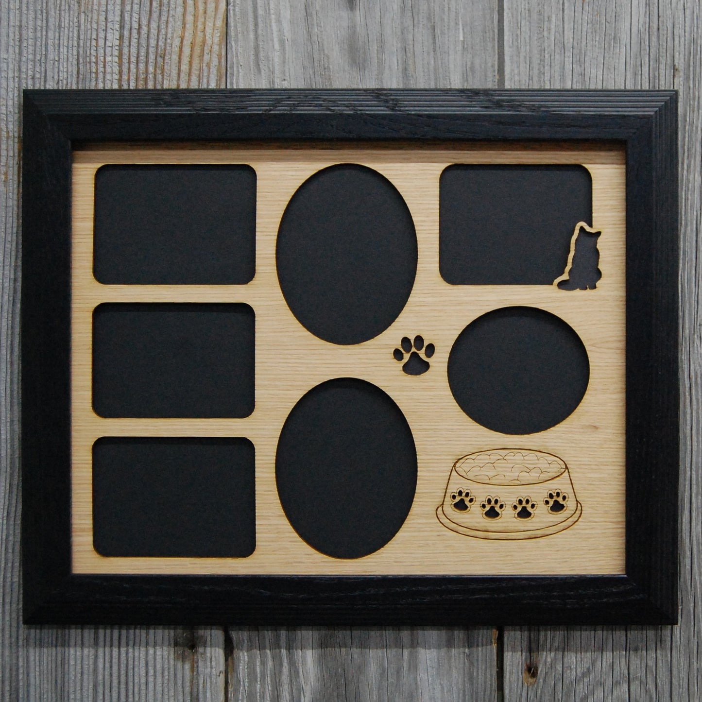 Cat Bowl & Paws Picture Frame