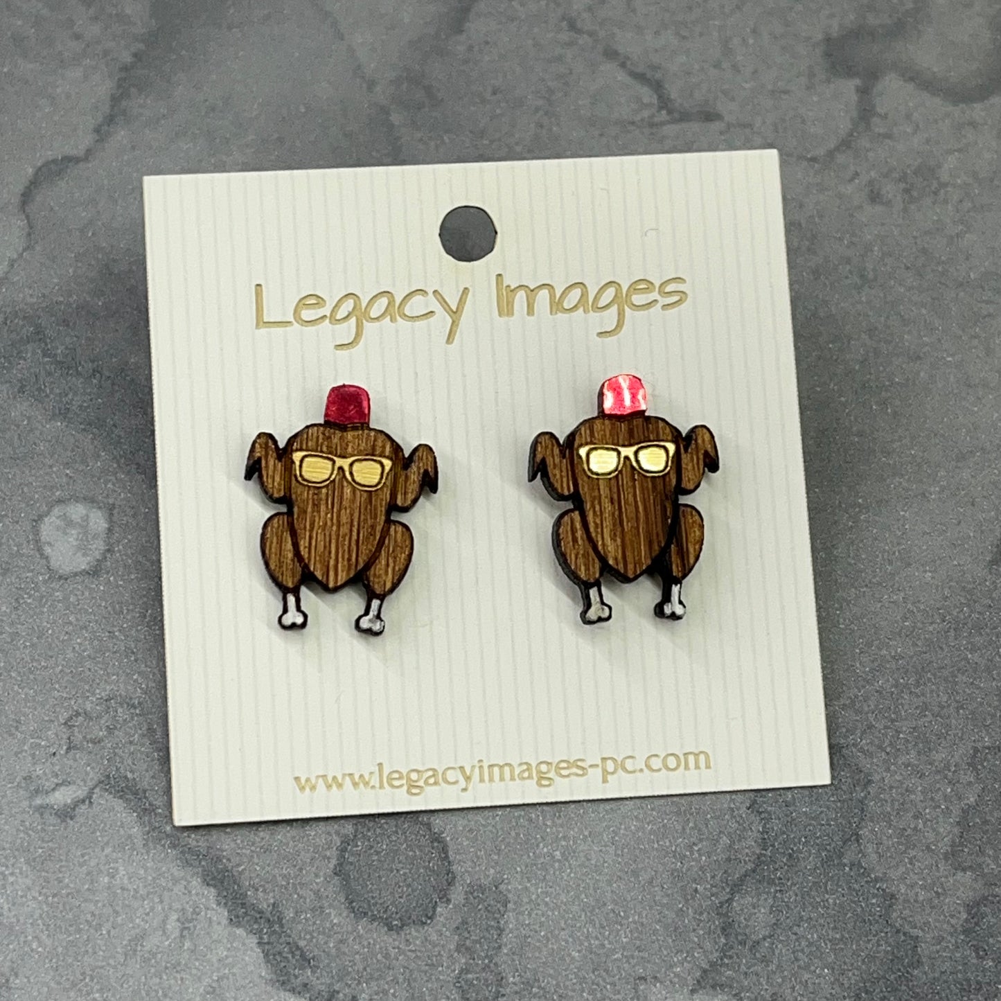 Thanksgiving Earrings - Legacy Images - Earrings - Earrings holiday holidays laser engraved