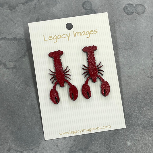 Lobster Earrings - Legacy Images - Earrings - Earrings laser engraved