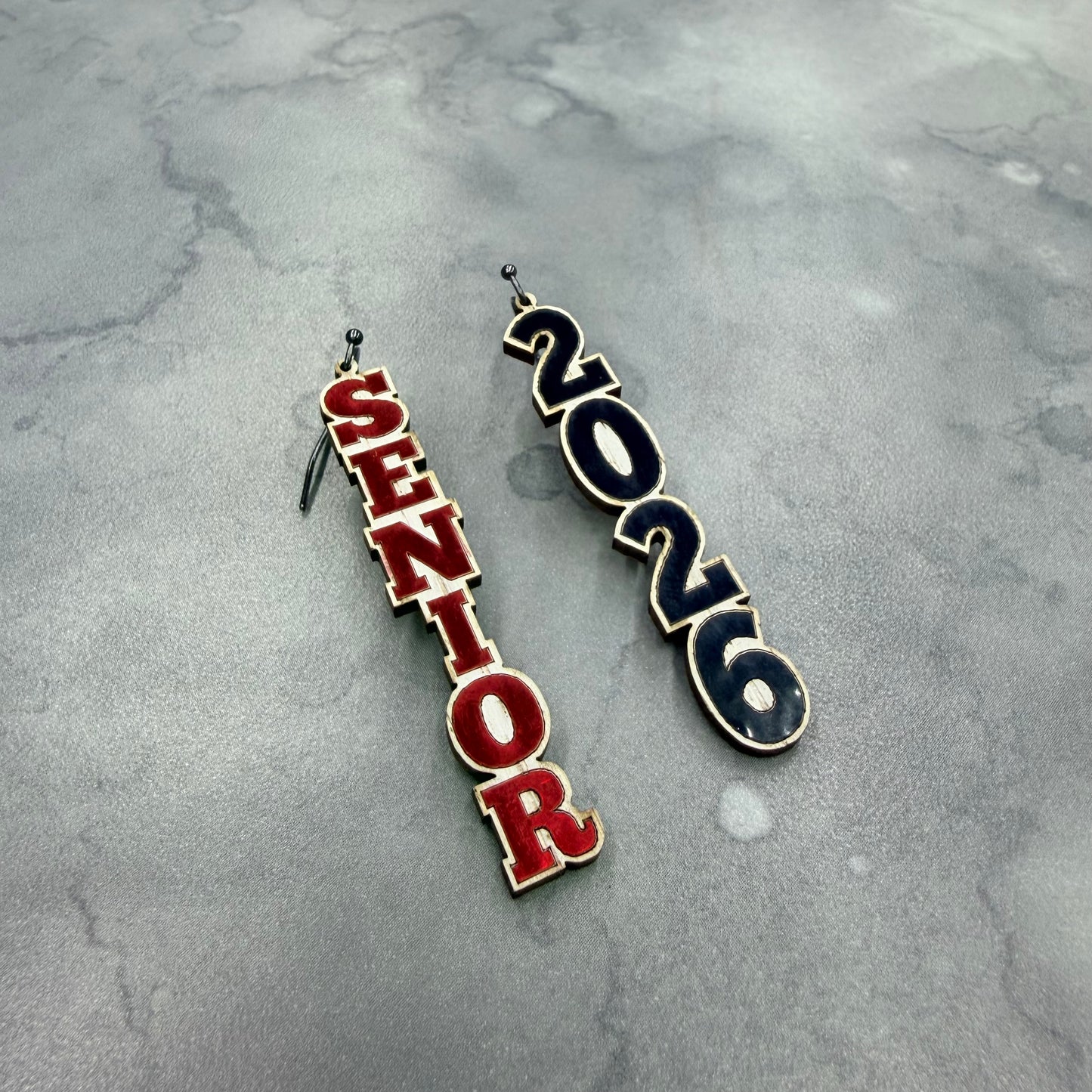 Senior 2026 Grad Cap Pins & Earrings