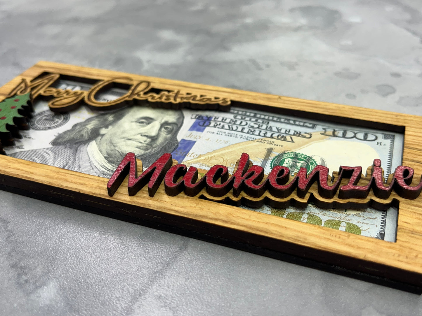 Personalized Christmas Money Holder