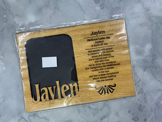 DISCONTINUED 5x7 Profile Name Meaning Picture Frame - Matte Only - Names A-K