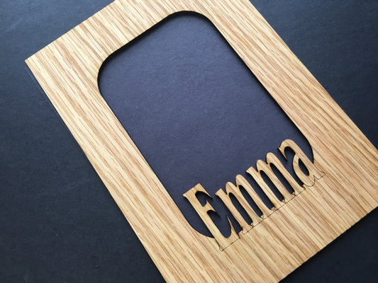 5x7 Name Picture Frame - Hold 3x5 Photo - Mat Only!