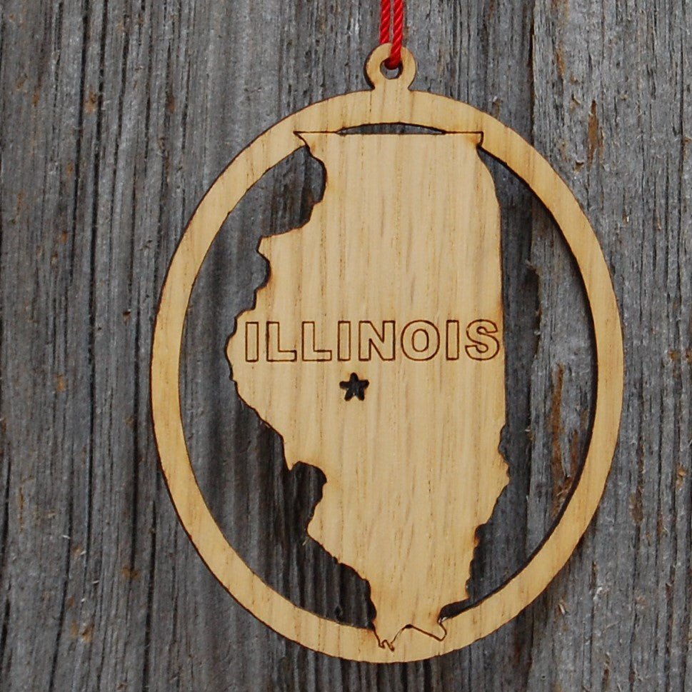 Alabama State Ornament - Legacy Images - Holiday Ornaments - christmas ornament state laser engraved