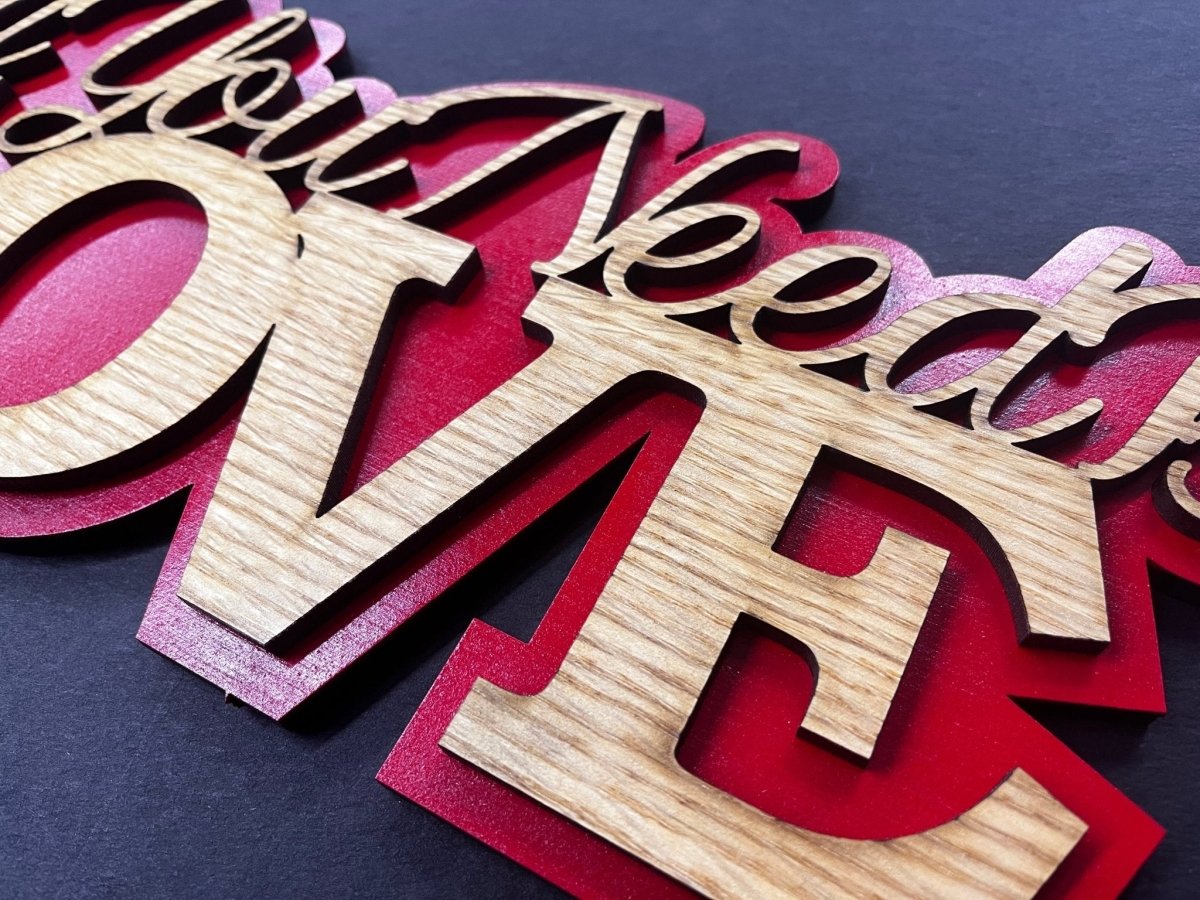 All You Need is Love Sign - Legacy Images - Signs - family holiday sign laser engraved