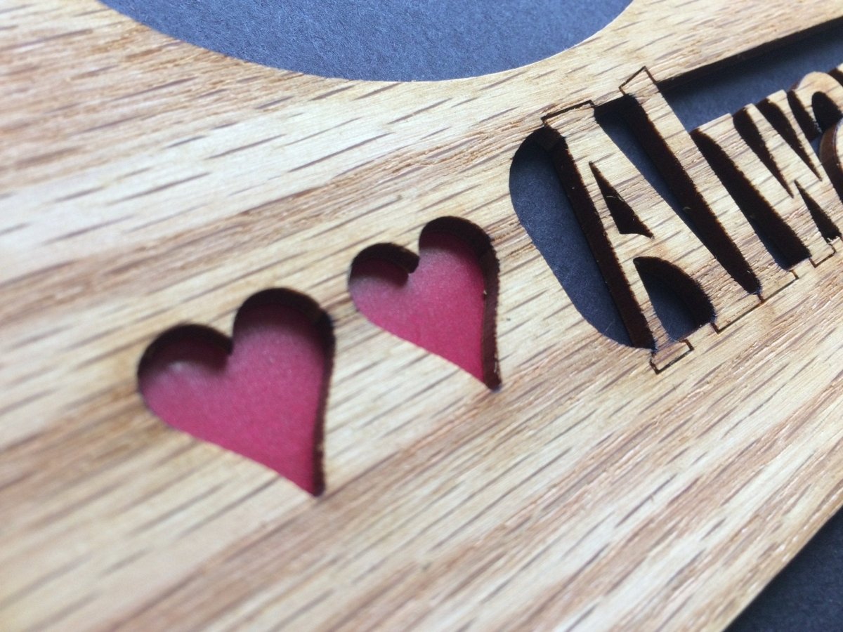 Always In My Heart Picture Frame 11"x14" - Legacy Images - Picture Frames - 11x14 Picture Frame family picture frame laser engraved