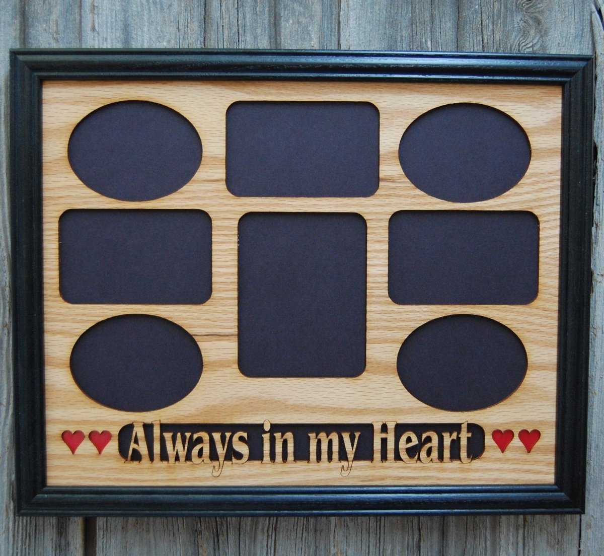Always In My Heart Picture Frame 11"x14" - Legacy Images - Picture Frames - 11x14 Picture Frame family picture frame laser engraved