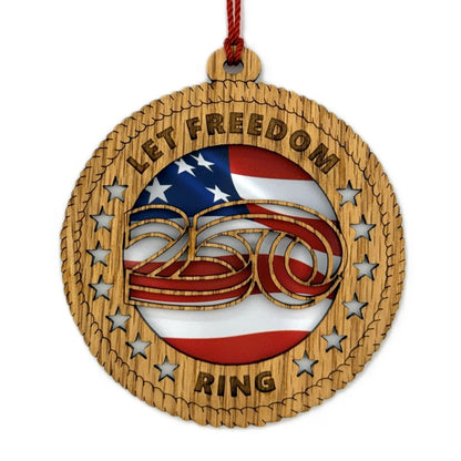 America 250 Ornament - Legacy Images - Holiday Ornaments - holiday ornament laser engraved