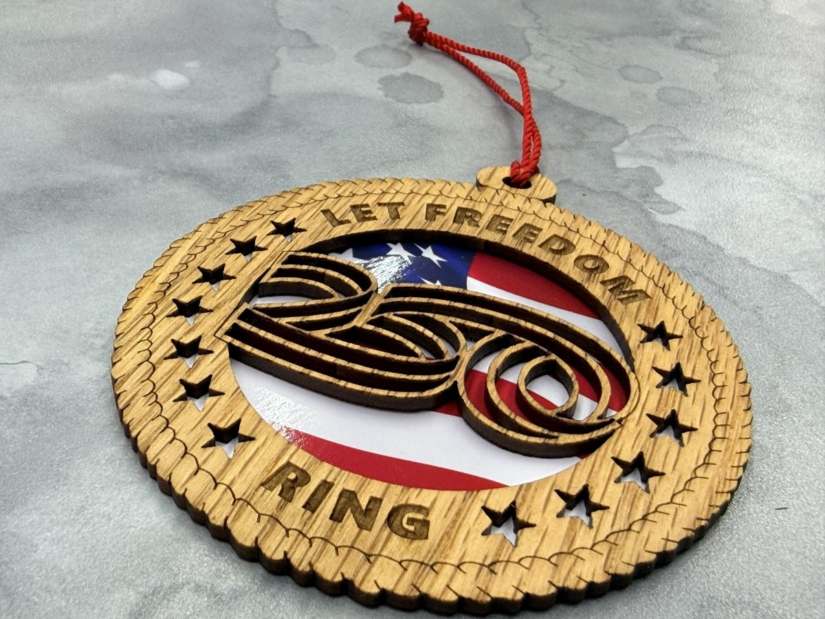 America 250 Ornament - Legacy Images - Holiday Ornaments - holiday ornament laser engraved
