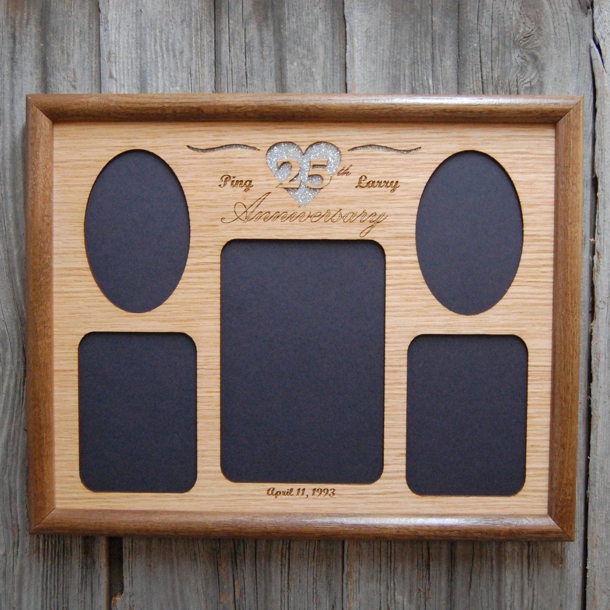 Anniversary Picture Frame - Legacy Images - Picture Frames - 11x14 Picture Frame 5x7 picture frame 8x10 picture frame laser engraved