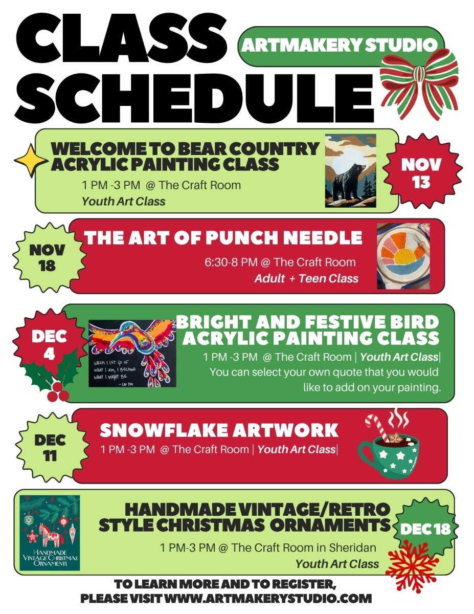 Artmakery Studio - Classes at The Craft Room - Legacy Images - The Craft Room laser engraved