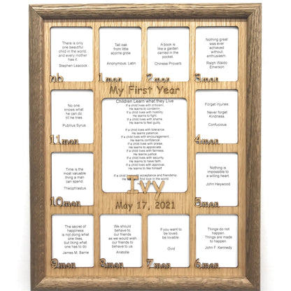 Baby First Year Picture Frame - Baby First Year Picture Frame - Legacy Images - Picture Frames - Legacy Images - Picture Frames