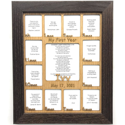 Baby First Year Picture Frame - Baby First Year Picture Frame - Legacy Images - Picture Frames - Legacy Images - Picture Frames