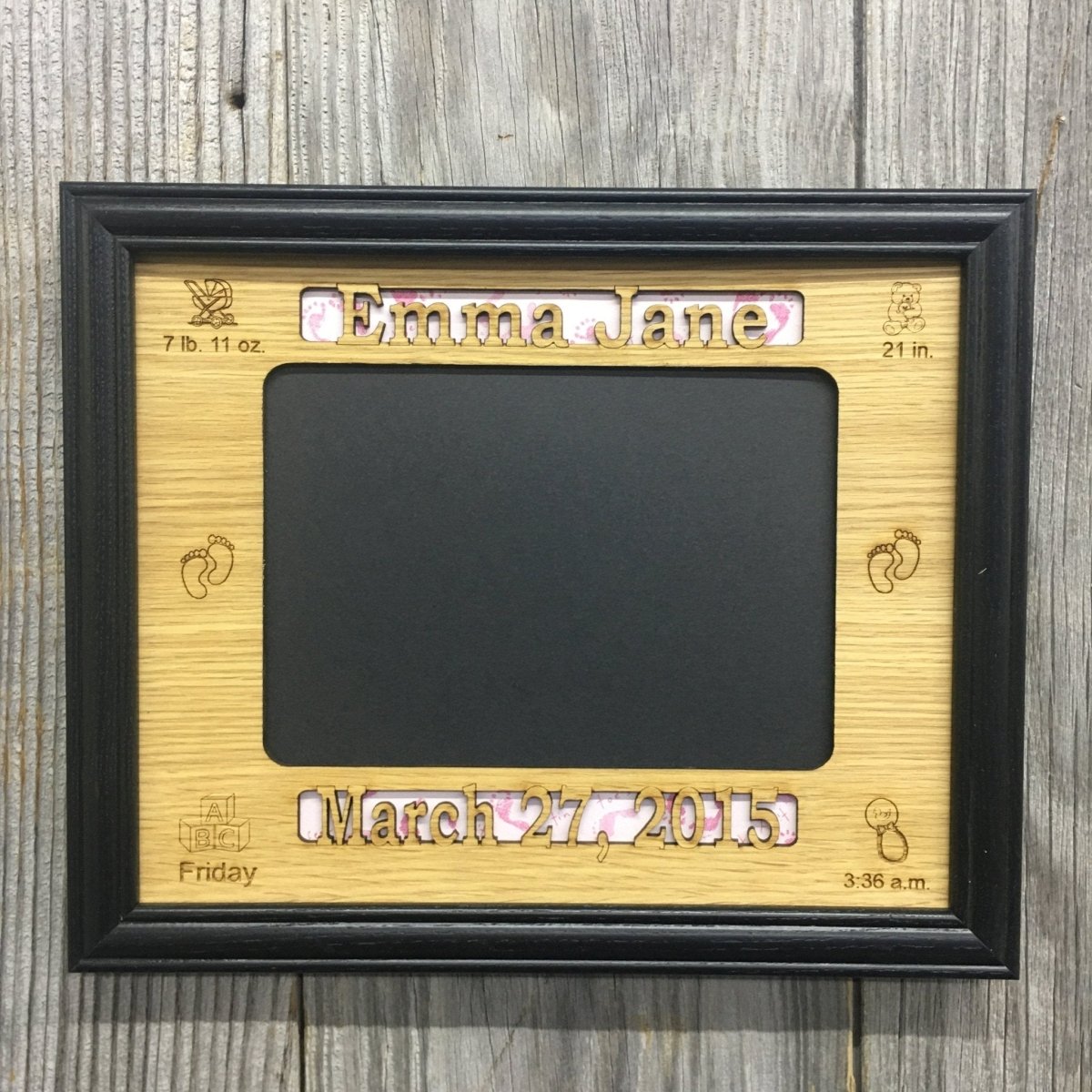 Baby Stats Picture Frame - Legacy Images - Picture Frame - 11x14 Picture Frame 8x10 picture frame baby laser engraved