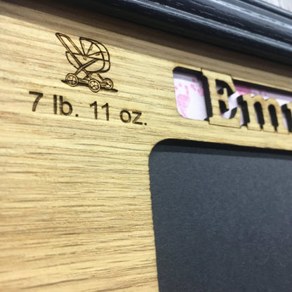 Baby Stats Picture Frame - Legacy Images - Picture Frame - 11x14 Picture Frame 8x10 picture frame baby laser engraved