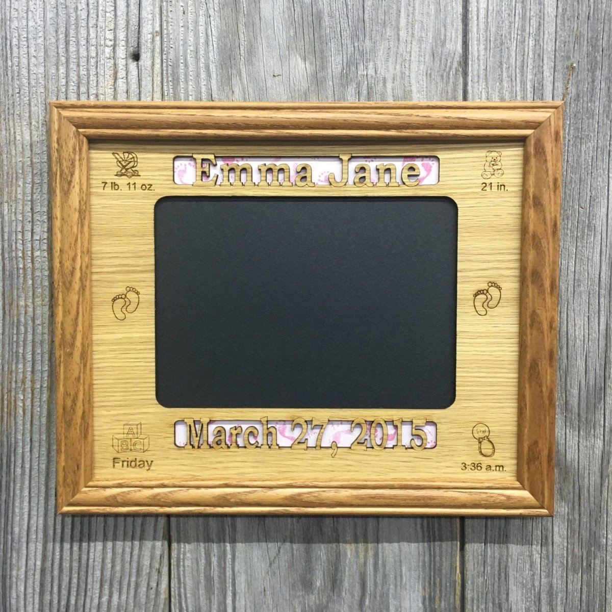Baby Stats Picture Frame - Legacy Images - Picture Frame - 11x14 Picture Frame 8x10 picture frame baby laser engraved