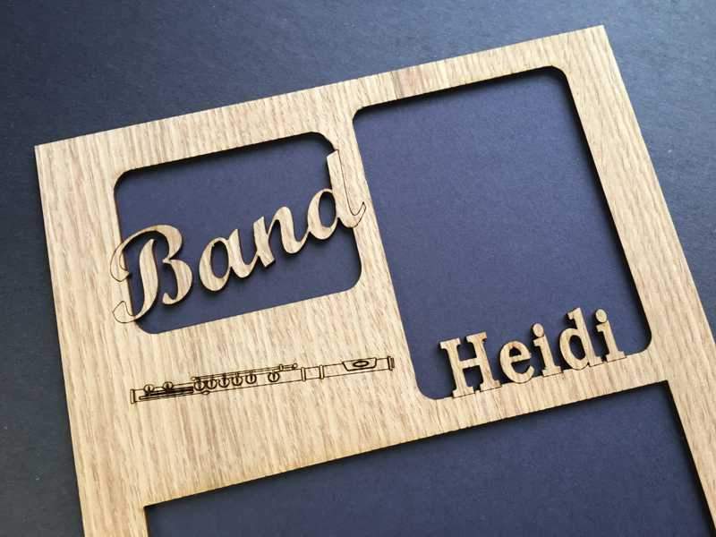 Band Picture Frame - 8x10 Frame Hold 5x7 Photo - Legacy Images - Picture Frames - 8x10 picture frame band flute laser engraved