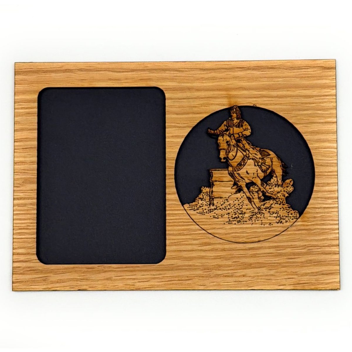 Barrel Racer Horse Picture Frame - Legacy Images - Picture Frames - 11x14 Picture Frame 5x7 picture frame 8x10 picture frame laser engraved