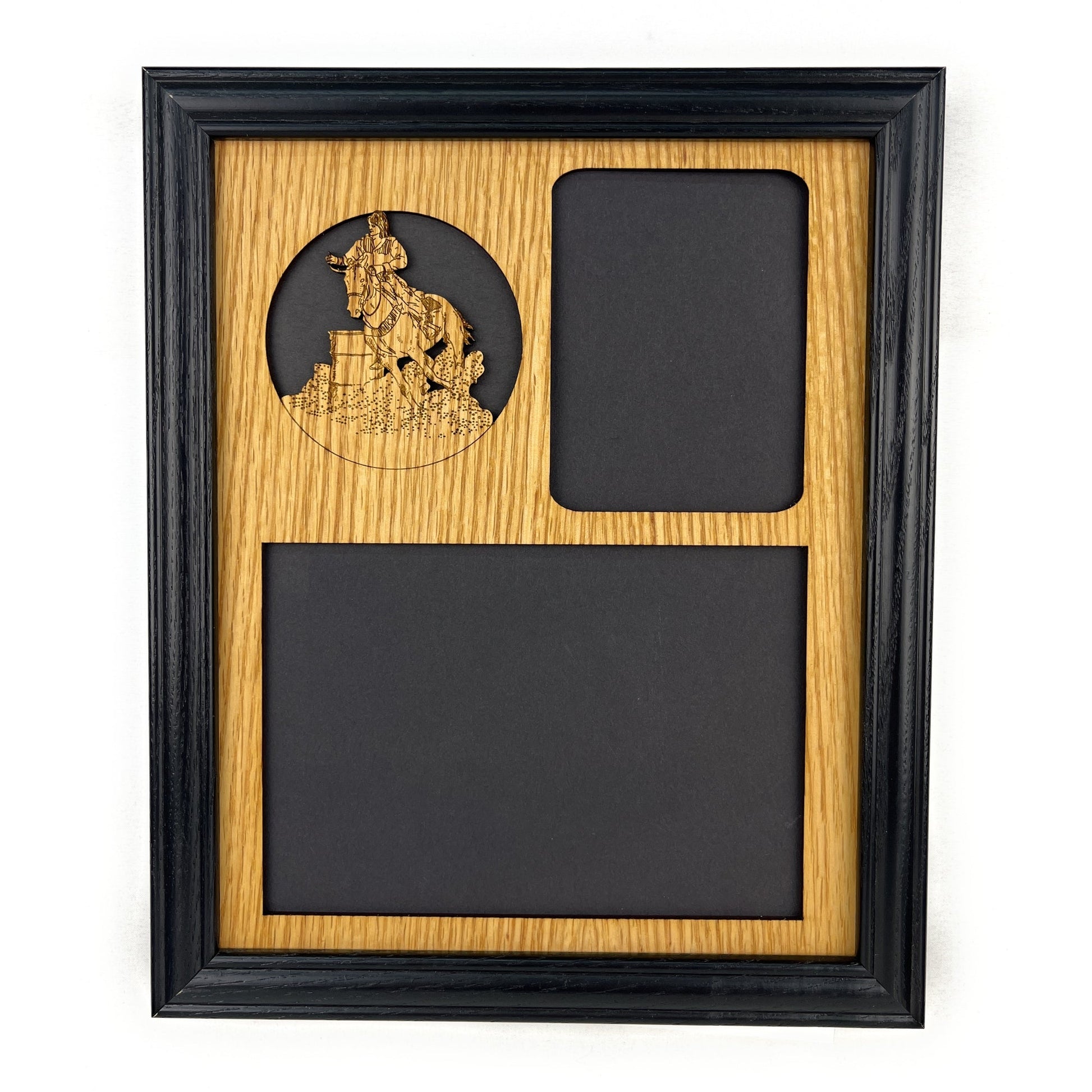 Barrel Racer Horse Picture Frame - Legacy Images - 11x14 Picture Frame 5x7 picture frame 8x10 picture frame laser engraved
