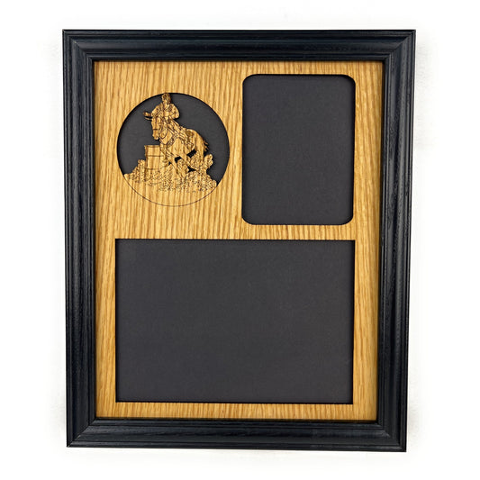 Barrel Racer Horse Picture Frame - Legacy Images - Picture Frames - 11x14 Picture Frame 5x7 picture frame 8x10 picture frame laser engraved