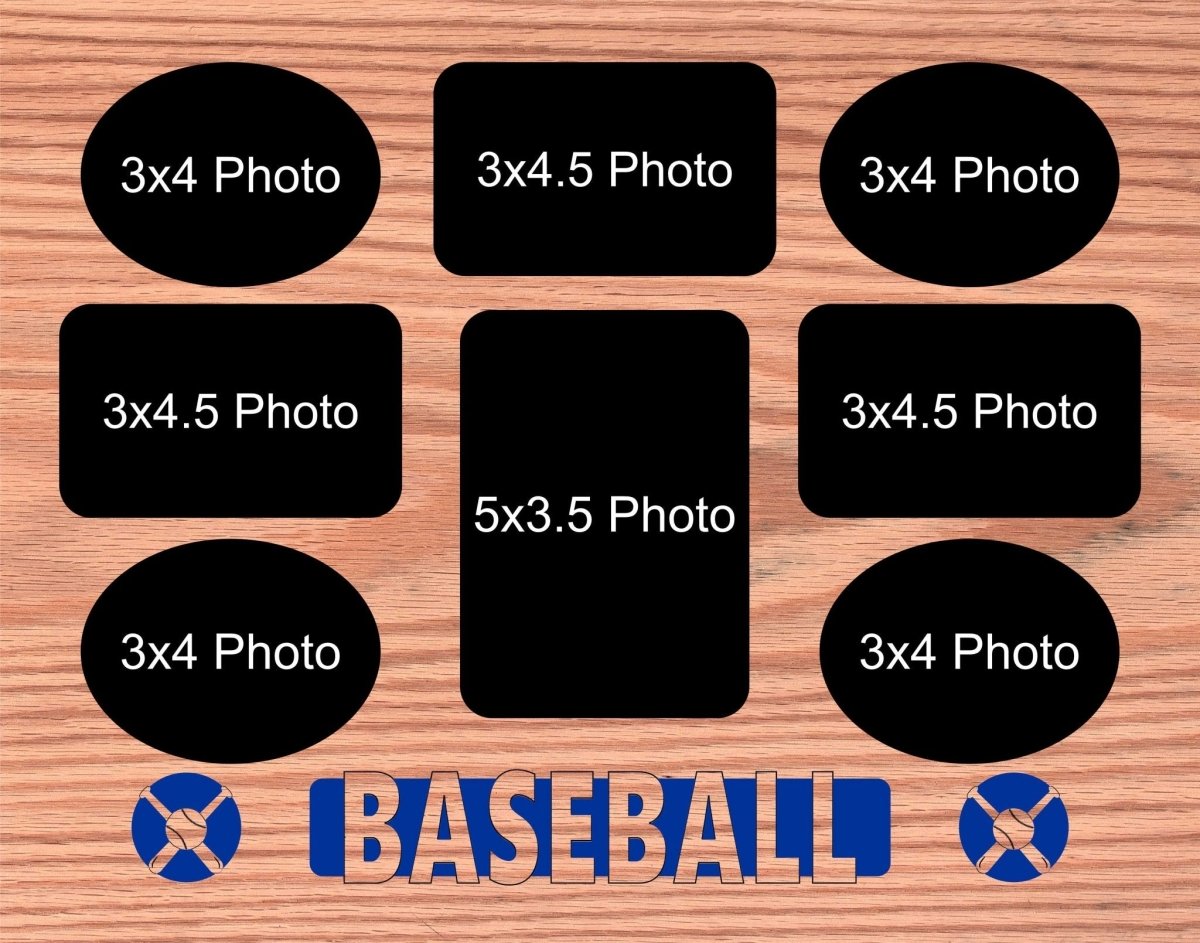 Baseball Picture Frame - Legacy Images - Picture Frames - 11x14 Picture Frame 5x7 picture frame 8x10 picture frame laser engraved