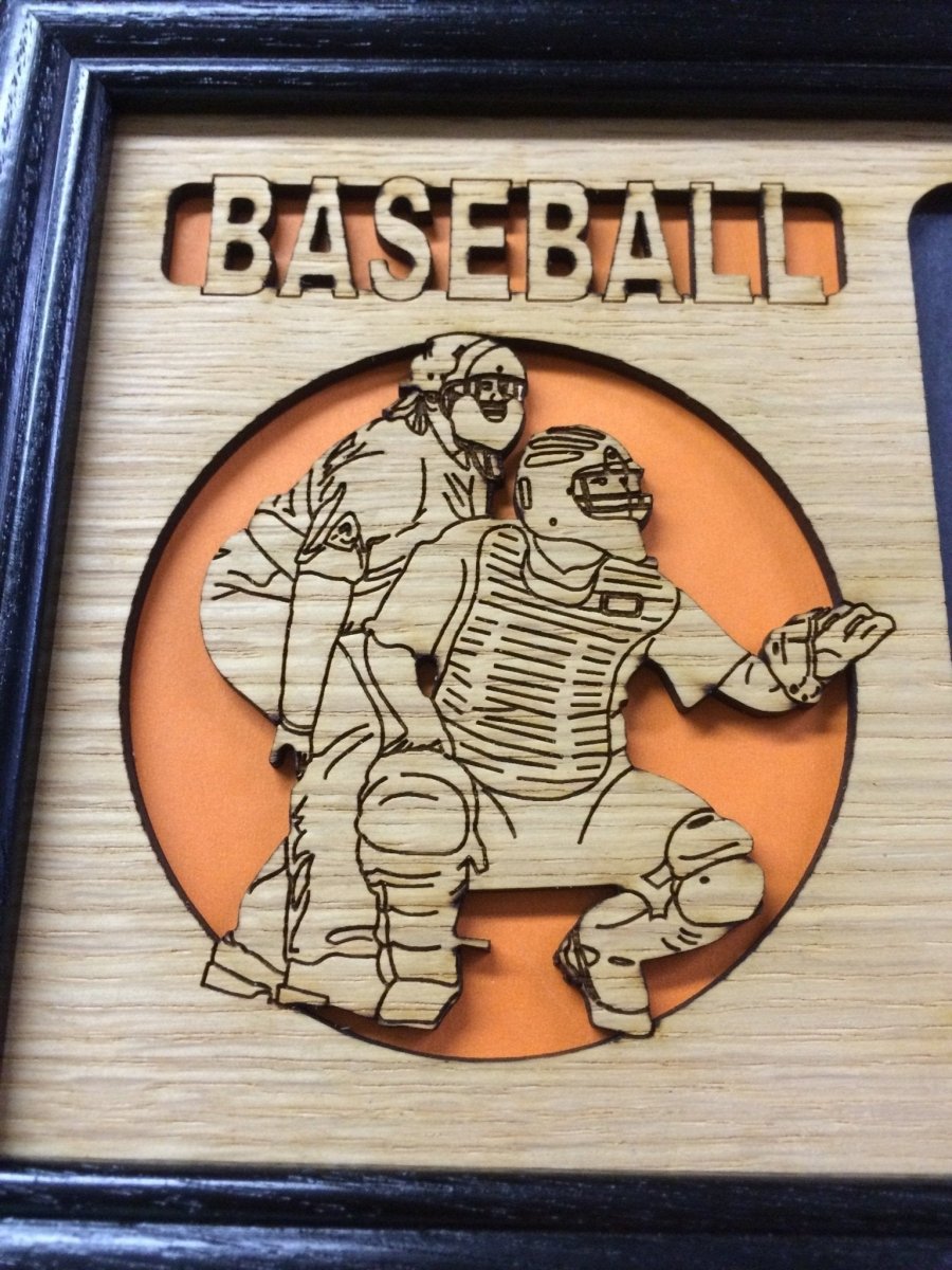 Baseball Picture Frame - Legacy Images - Picture Frames - 11x14 Picture Frame 5x7 picture frame 8x10 picture frame laser engraved