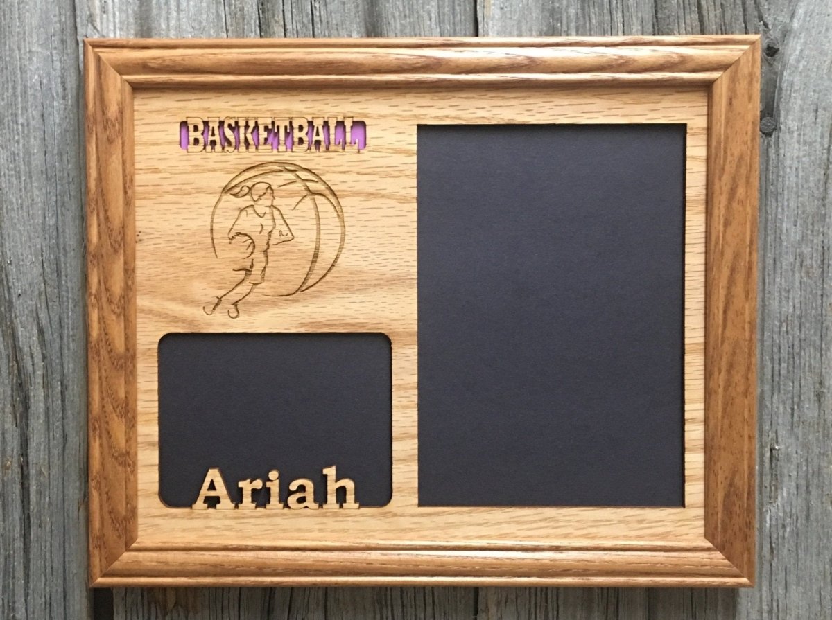 Basketball Picture Frame - Legacy Images - Picture Frames - 11x14 Picture Frame 5x7 picture frame 8x10 picture frame laser engraved