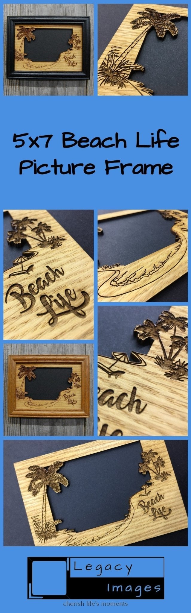 Beach Life Picture Frame - Beach Life Picture Frame - Legacy Images - Picture Frames - Legacy Images - Picture Frames